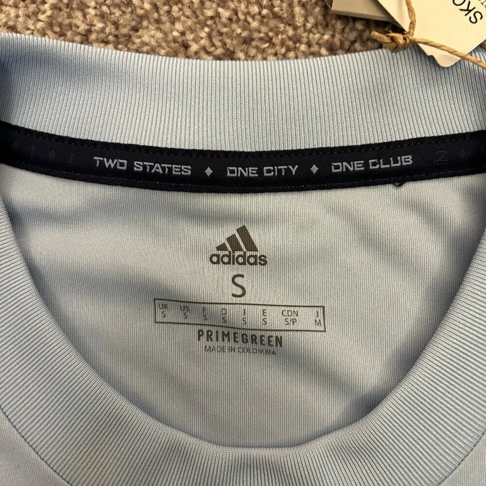 adidas Sporting Kansas City Home Soccer Jersey Mens Blue Size S - Small - NWT$90